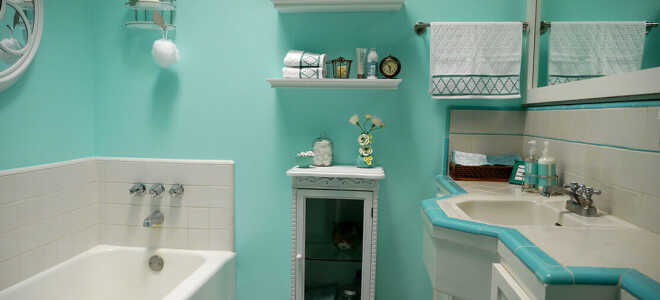 Виды материалов, которыми можно покрасить стены в ванной