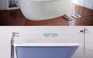 Что лучше и почему — чугунная ванна или акриловая