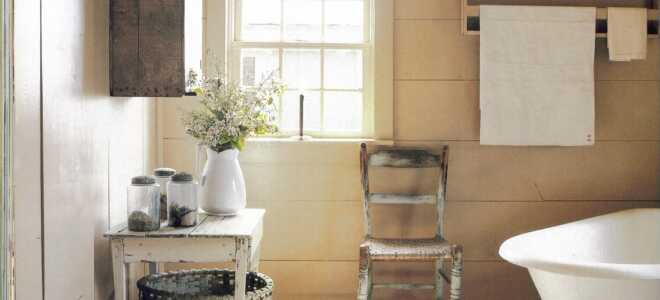 Оформляем ванную комнату в стиле кантри