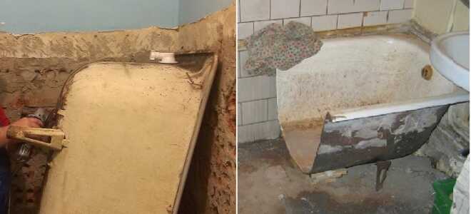 Этапы и особенности работы по замене и демонтажу ванн