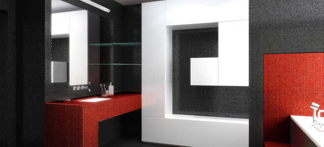 Нюансы дизайна ванной в стиле хай-тек