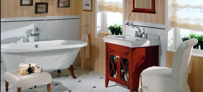 Особенности дизайна ванной в стиле ретро