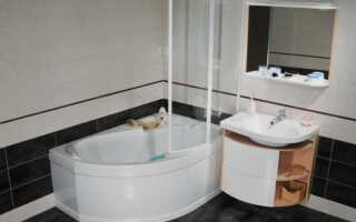 Дизайн ванной комнаты с угловой ванной и современные фото-идеи