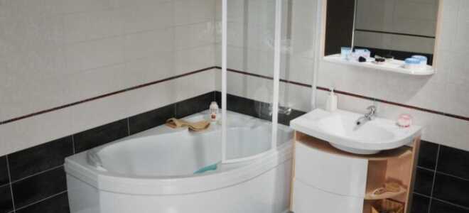 Дизайн ванной комнаты с угловой ванной и современные фото-идеи