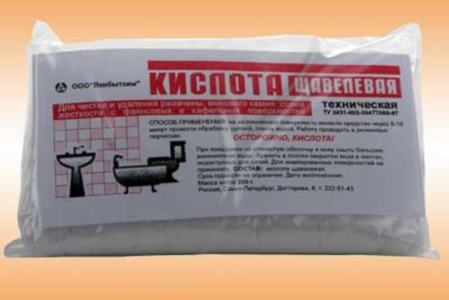 Борьба с известью с помощью щавелевой кислоты