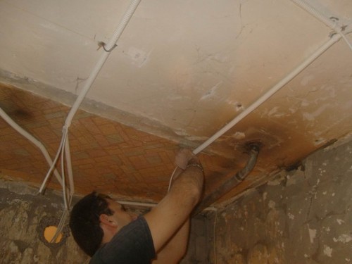 Электрическая проводка в ванной