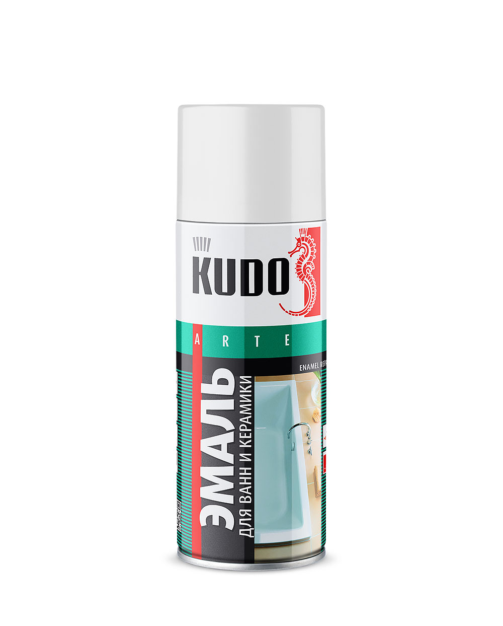 Эмаль аэрозоль для ванн и керамики Kudo