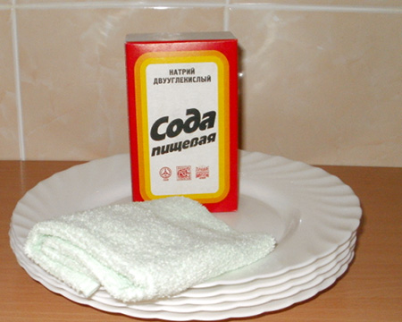 Почистить стиральную машину содой