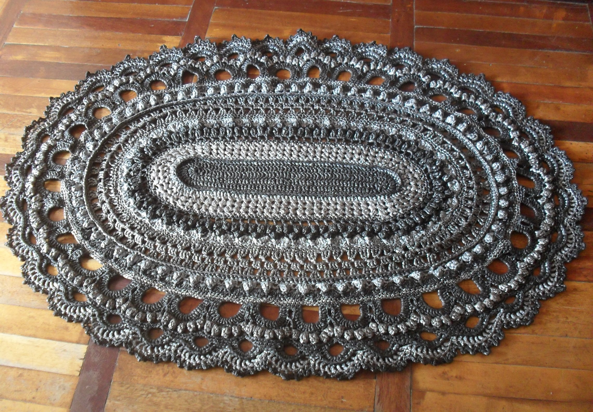 Коврик из пакетов