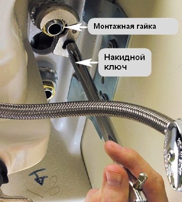 Монтаж смесителя