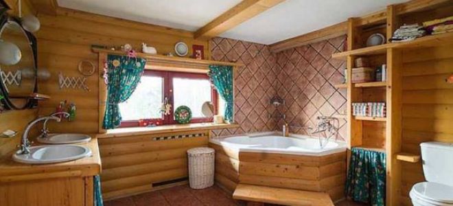 Особенности при планировки ванной комнаты в деревянном доме