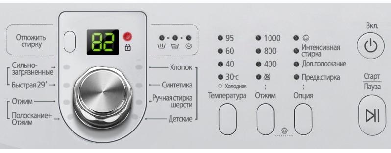 Панель управления SAMSUNG
