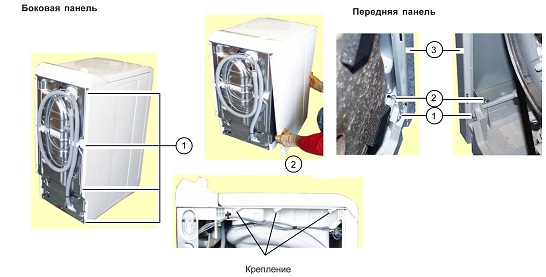 Снятие заливного клапана воды стиральной машины